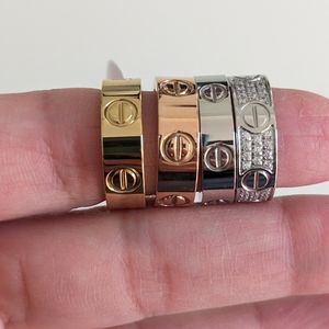 Beautiful Love Rings size 6. Only Rose Gold Available